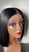 Charger l&#39;image dans la galerie, Perruque Lissa Raw Hair carré – Closure 6x6
